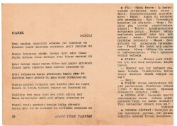11 Ocak 1960 Ajans Türk Takvim Yaprağı(Şiirli Saatli) EFM(N)1085 - 8
