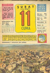 11 Şubat 1983 Takvim Yaprağı - Doğum Günü Hediyesi EFM(N)11734 - Gökçekoleksiyon