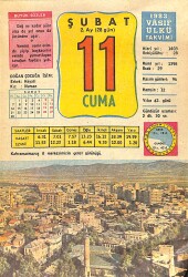 11 Şubat 1983 Takvim Yaprağı - Doğum Günü Hediyesi EFMN15068 - Gökçekoleksiyon