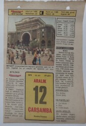 12 Aralık 1979 Takvim Yaprağı - Doğum Günü Hediyesi EFM(N)7423 - Gökçekoleksiyon