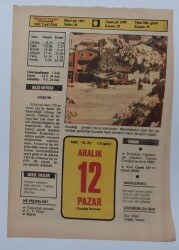 12 Aralık 1982 Takvim Yaprağı - Doğum Günü Hediyesi EFM(N)7317 - Gökçekoleksiyon