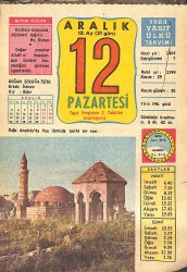 12 Aralık 1983 Takvim Yaprağı - Doğum Günü Hediyesi EFMN14683 - Gökçekoleksiyon