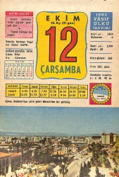 12 Ekim 1983 Takvim Yaprağı - Doğum Günü Hediyesi EFMN15890 - Gökçekoleksiyon