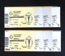 12 Eylül 2005 GALATASARAY FENERBAHÇE Maç Bileti (Çift Bilet) EFM(N)11662 - Gökçekoleksiyon