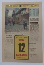 12 Kasım 1980 Takvim Yaprağı - Doğum Günü Hediyesi EFM(N)7109 - Gökçekoleksiyon