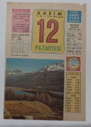 12 Kasım 1990 Takvim Yaprağı - Doğum Günü Hediyesi EFM(N)6767 - Gökçekoleksiyon