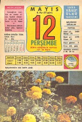 12 Mayıs 1983 Takvim Yaprağı - Doğum Günü Hediyesi EFMN15120 - Gökçekoleksiyon