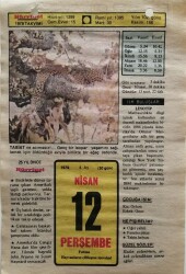 12 Nisan 1979 Takvim Yaprağı - Doğum Günü Hediyesi EFM(N)8517 - 1