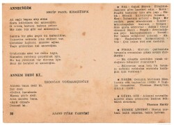 12 Ocak 1960 Ajans Türk Takvim Yaprağı(Şiirli Saatli) EFM(N)1086 - 8
