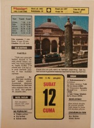 12 Şubat 1982 Takvim Yaprağı - Doğum Günü Hediyesi EFM(N)7681 - Gökçekoleksiyon