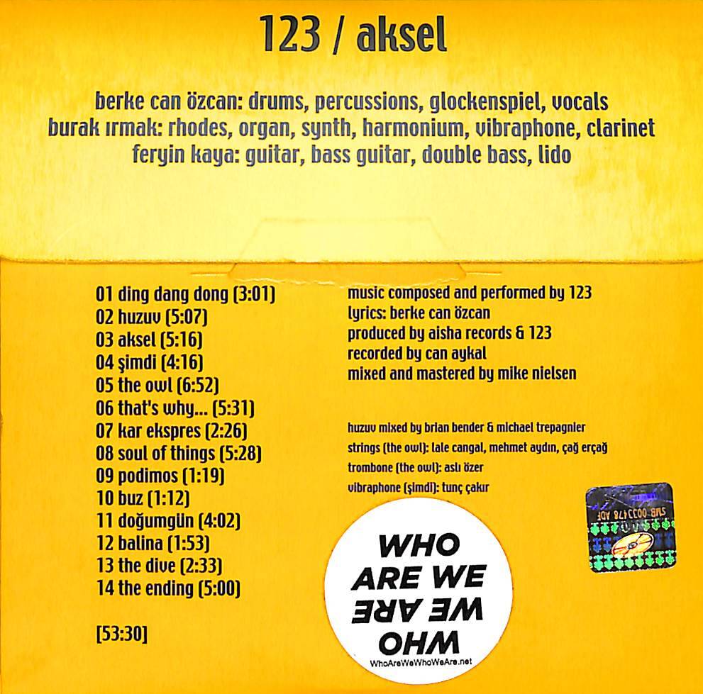 123 Aksel CD (İkinci El) CD5382 - 2
