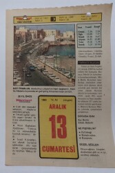 13 Aralık 1980 Takvim Yaprağı - Doğum Günü Hediyesi EFM(N)7229 - Gökçekoleksiyon