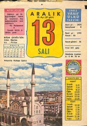 13 Aralık 1983 Takvim Yaprağı - Doğum Günü Hediyesi EFMN13600 - Gökçekoleksiyon