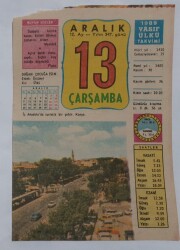 13 Aralık 1989 Takvim Yaprağı - Doğum Günü Hediyesi EFM(N)6826 - Gökçekoleksiyon