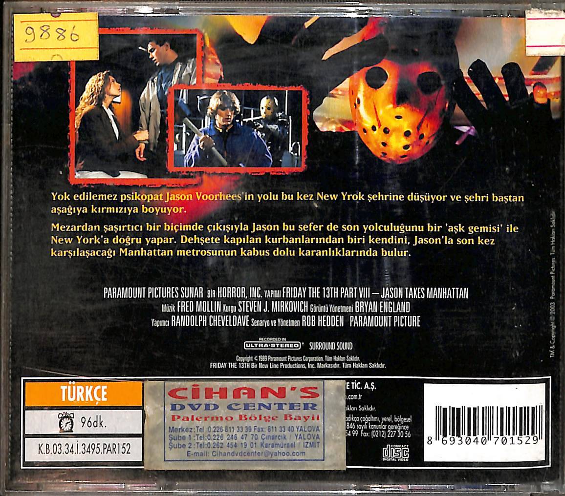 13. Cuma 8. Bölüm - Jason Manhattan'da VCD Film (İkinci El) VCD27473 - 2