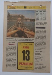 13 Ekim 1980 Takvim Yaprağı - Doğum Günü Hediyesi EFM(N)7079 - Gökçekoleksiyon