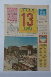 13 Ekim 1989 Takvim Yaprağı - Doğum Günü Hediyesi EFM(N)6560 - Gökçekoleksiyon