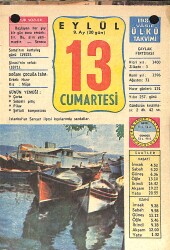 13 Eylül 1980 Takvim Yaprağı - Doğum Günü Hediyesi EFMN13624 - Gökçekoleksiyon