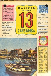 13 Haziran 1979 Takvim Yaprağı - Doğum Günü Hediyesi EFM(N)11687 - Gökçekoleksiyon