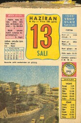 13 Haziran 1989 Takvim Yaprağı - Doğum Günü Hediyesi EFMN13808 - Gökçekoleksiyon