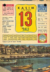 13 Kasım 1979 Takvim Yaprağı - Doğum Günü Hediyesi EFM(N)11669 - Gökçekoleksiyon