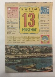 13 Kasım 1980 Takvim Yaprağı -Doğum Günü Hediyesi EFM(N)6451 - Gökçekoleksiyon