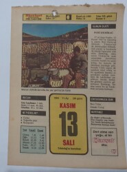 13 Kasım 1984 Takvim Yaprağı - Doğum Günü Hediyesi EFM(N)7017 - Gökçekoleksiyon