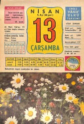 13 Nisan 1983 Takvim Yaprağı - Doğum Günü Hediyesi EFMN15147 - Gökçekoleksiyon