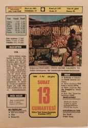 13 Şubat 1982 Takvim Yaprağı - Doğum Günü Hediyesi EFM(N)7682 - Gökçekoleksiyon