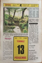 13 Temmuz 1978 Takvim Yaprağı - Doğum Günü Hediyesi EFM(N)9384 - Gökçekoleksiyon