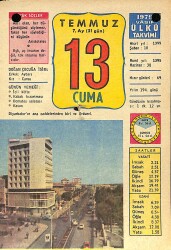 13 Temmuz 1979 Takvim Yaprağı - Doğum Günü Hediyesi EFM(N)11744 - Gökçekoleksiyon