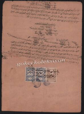 1339 Yılı Kütahya Kadısı İbrahim Hilmi Miras Belgesi EFM603 - 1