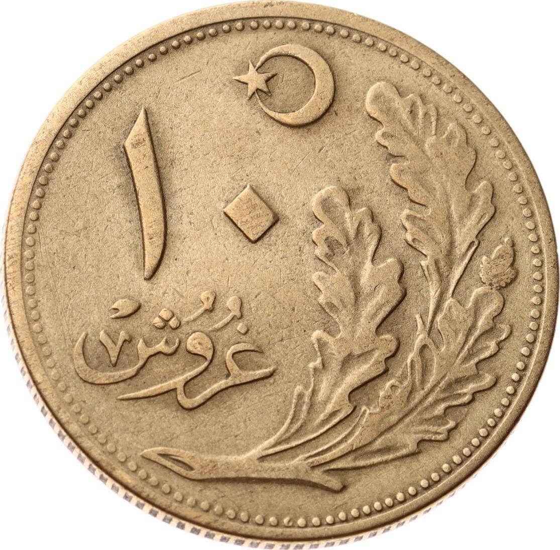 1340 (1924) 10 Kuruş - ÇT/ÇÇT TCM3293 - 2