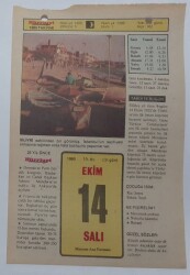 14 Ekim 1980 Takvim Yaprağı - Doğum Günü Hediyesi EFM(N)7080 - Gökçekoleksiyon