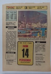 14 Ekim 1982 Takvim Yaprağı - Doğum Günü Hediyesi EFM(N)7271 - Gökçekoleksiyon