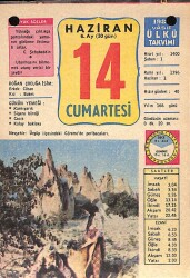 14 Haziran 1980 Takvim Yaprağı - Doğum Günü Hediyesi EFM(N)9131 - Gökçekoleksiyon