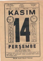 14 Kasım 1963 Takvim Yaprağı EFM(N)3681 - 1