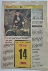 14 Kasım 1980 Takvim Yaprağı - Doğum Günü Hediyesi EFM(N)7442 - Gökçekoleksiyon