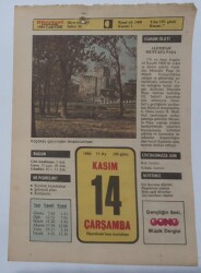 14 Kasım 1984 Takvim Yaprağı - Doğum Günü Hediyesi EFM(N)7018 - Gökçekoleksiyon