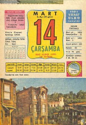 14 Mart 1984 Takvim Yaprağı - Doğum Günü Hediyesi EFMN15207 - Gökçekoleksiyon