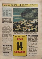 14 Nisan 1982 Takvim Yaprağı - Doğum Günü Hediyesi EFM(N)8349 - Gökçekoleksiyon