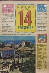 14 Şubat 1980 Takvim Yaprağı - Doğum Günü Hediyesi EFM(N)7838 - Gökçekoleksiyon