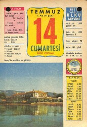 14 Temmuz 1979 Takvim Yaprağı - Doğum Günü Hediyesi EFM(N)12399 - Gökçekoleksiyon