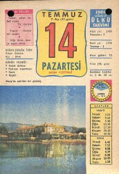 14 Temmuz 1980 Takvim Yaprağı - Doğum Günü Hediyesi EFM(N)9161 - Gökçekoleksiyon