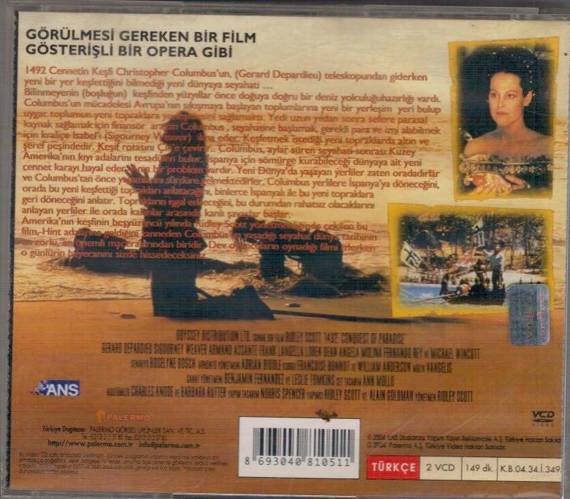 1492 Cennetin Keşfi VCD Film VCD13328 - 2