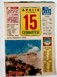 15 Aralık 1979 Takvim Yaprağı - Doğum Günü Hediyesi EFM(N)6540 - Gökçekoleksiyon