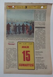 15 Aralık 1979 Takvim Yaprağı - Doğum Günü Hediyesi EFM(N)7426 - Gökçekoleksiyon