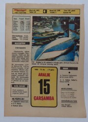 15 Aralık 1982 Takvim Yaprağı - Doğum Günü Hediyesi EFM(N)7320 - Gökçekoleksiyon