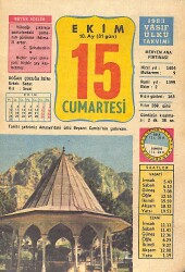 15 Ekim 1983 Takvim Yaprağı - Doğum Günü Hediyesi EFMN14734 - Gökçekoleksiyon