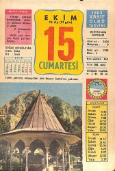 15 Ekim 1983 Takvim Yaprağı - Doğum Günü Hediyesi EFMN15887 - Gökçekoleksiyon